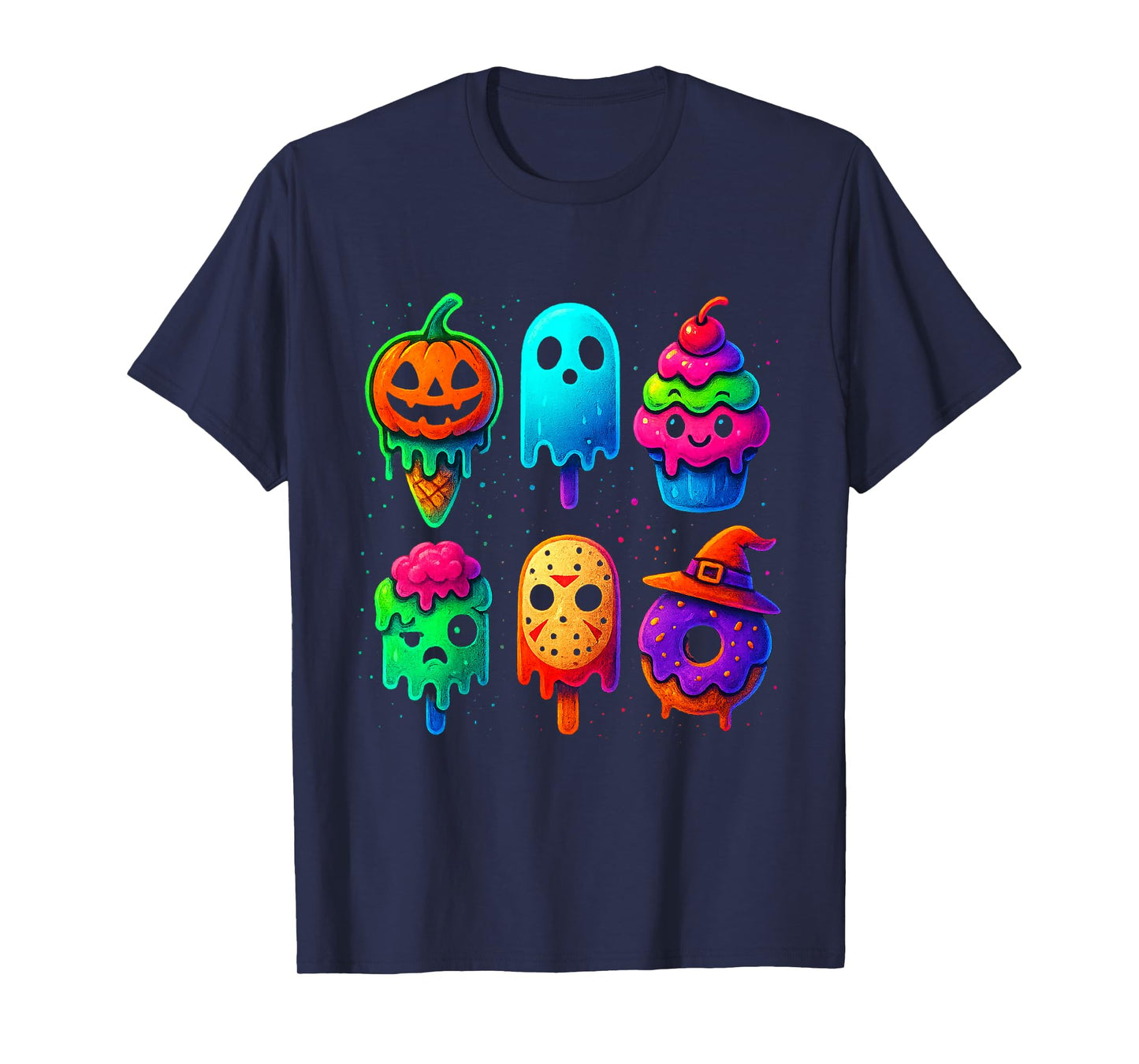 Kawaii Anime Halloween Sweet Monster Ice Cream Pops Candy T-Shirt