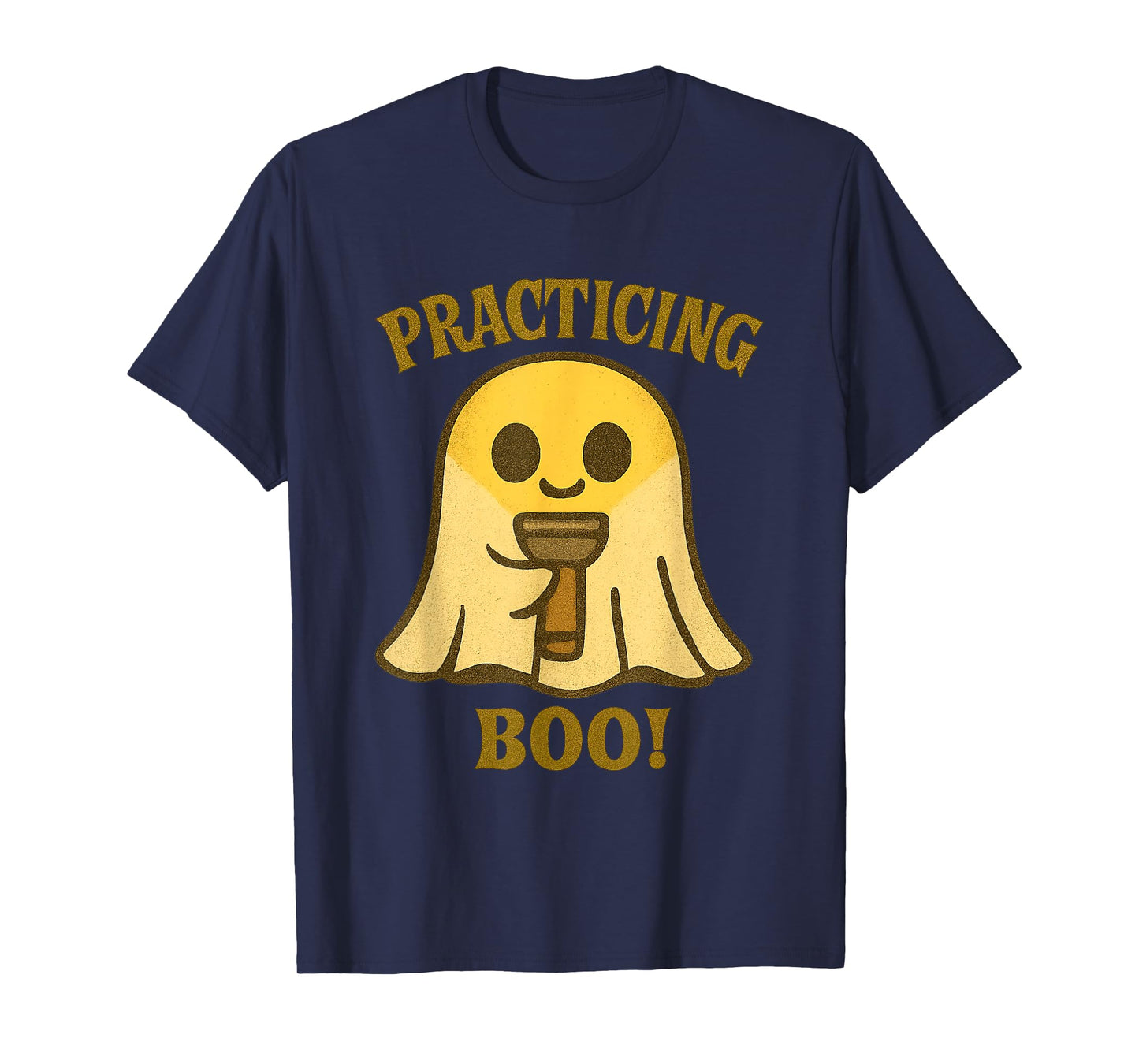 Practicing Boo Ghost Halloween Costume Teens Girls Women Men T-Shirt
