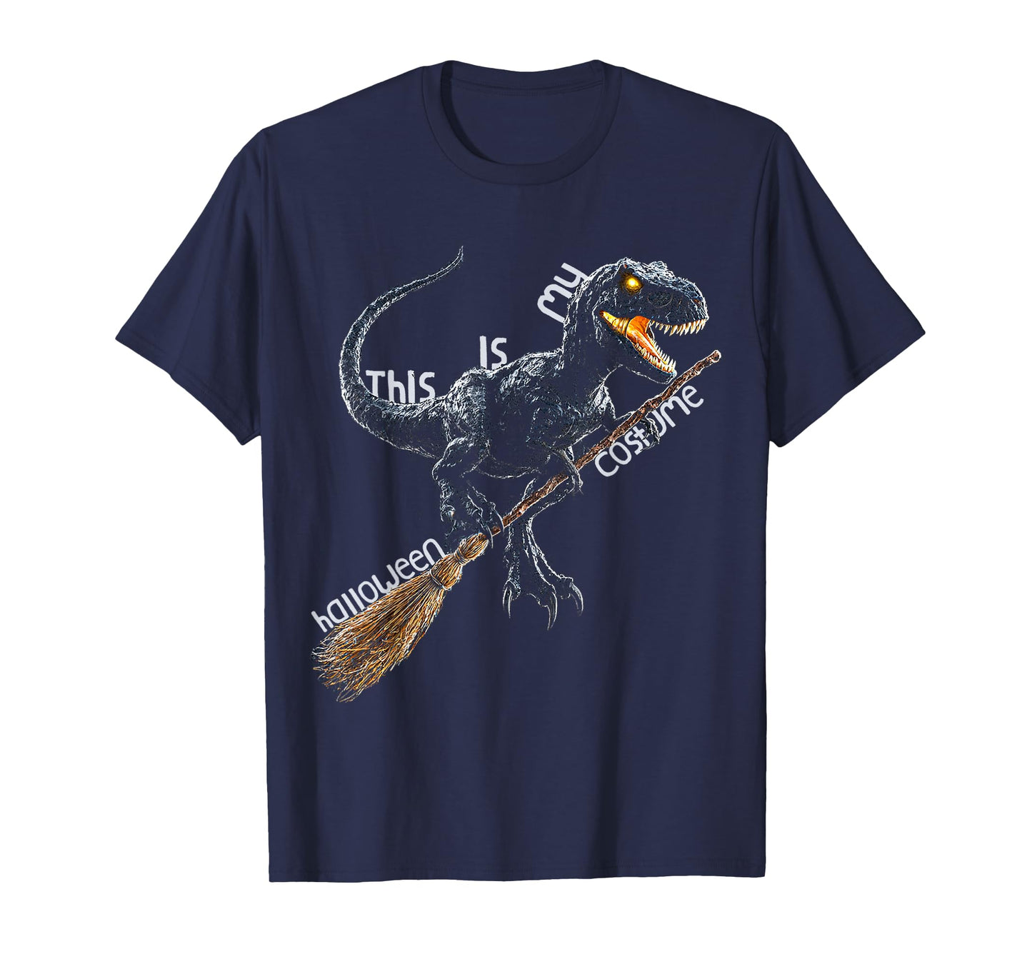 This is My Halloween Costume Dinosaur Witch Spooky T-Shirt