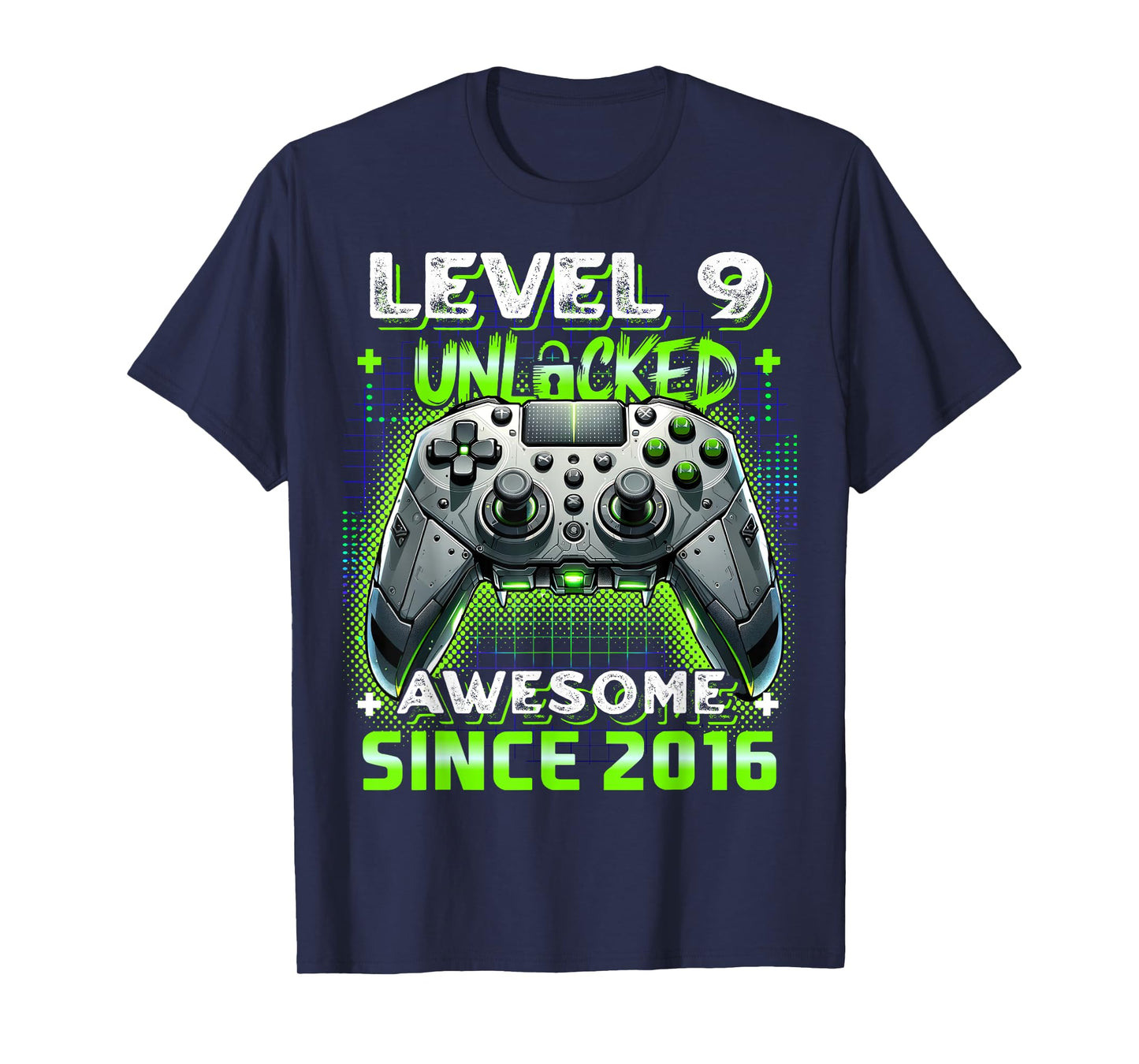 9th Birthday Boy Level 9 Gamer 9 Year Video Game Party T-Shirt