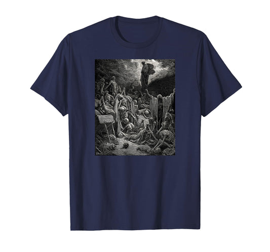 The Vision of the Valley of Dry Bones Gustave Dore T-Shirt