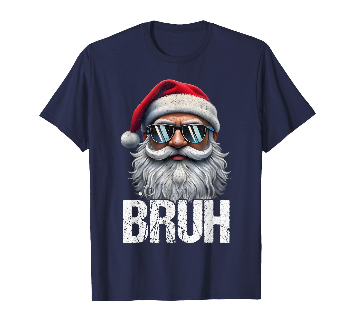 Bruh Santa Claus Christmas Funny Xmas for Mens Boys T-Shirt