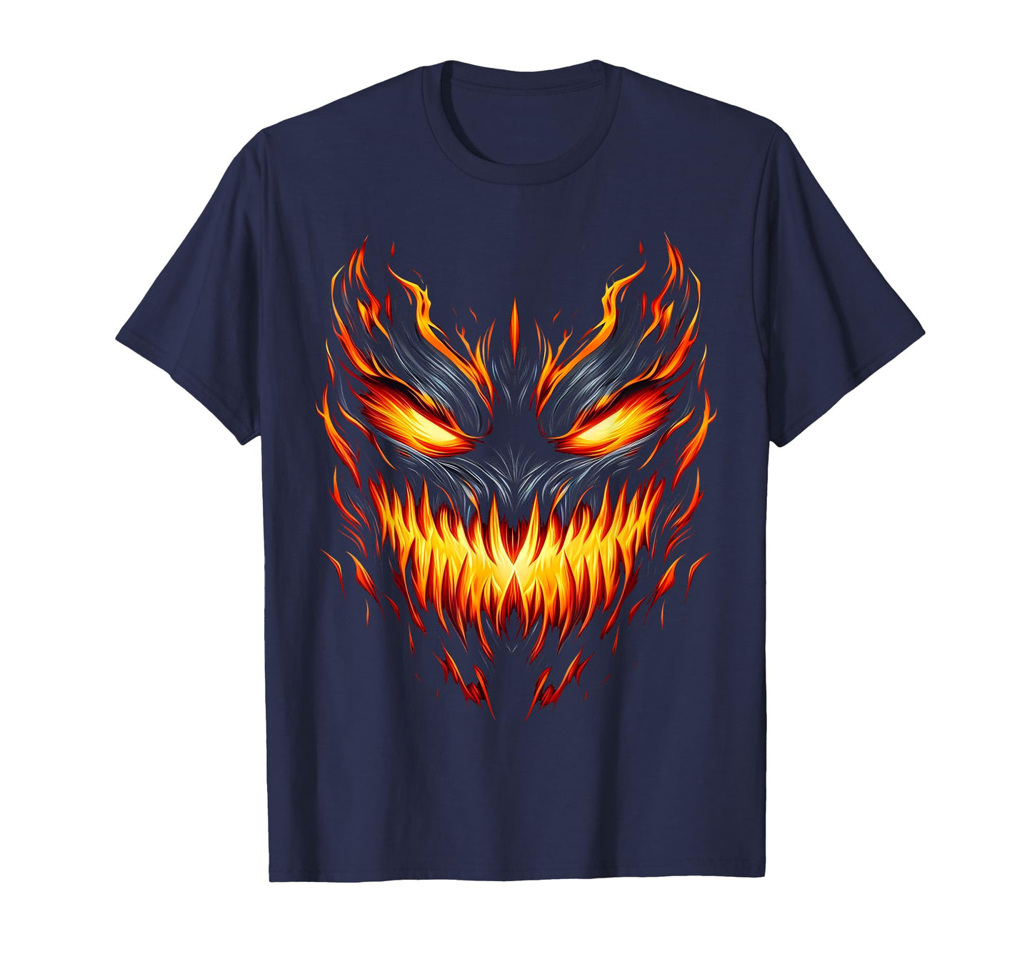 Jack o Lantern Scary Pumpkin Halloween Men Boys Kids T-Shirt