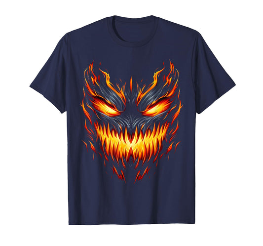 Jack o Lantern Scary Pumpkin Halloween Men Boys Kids T-Shirt