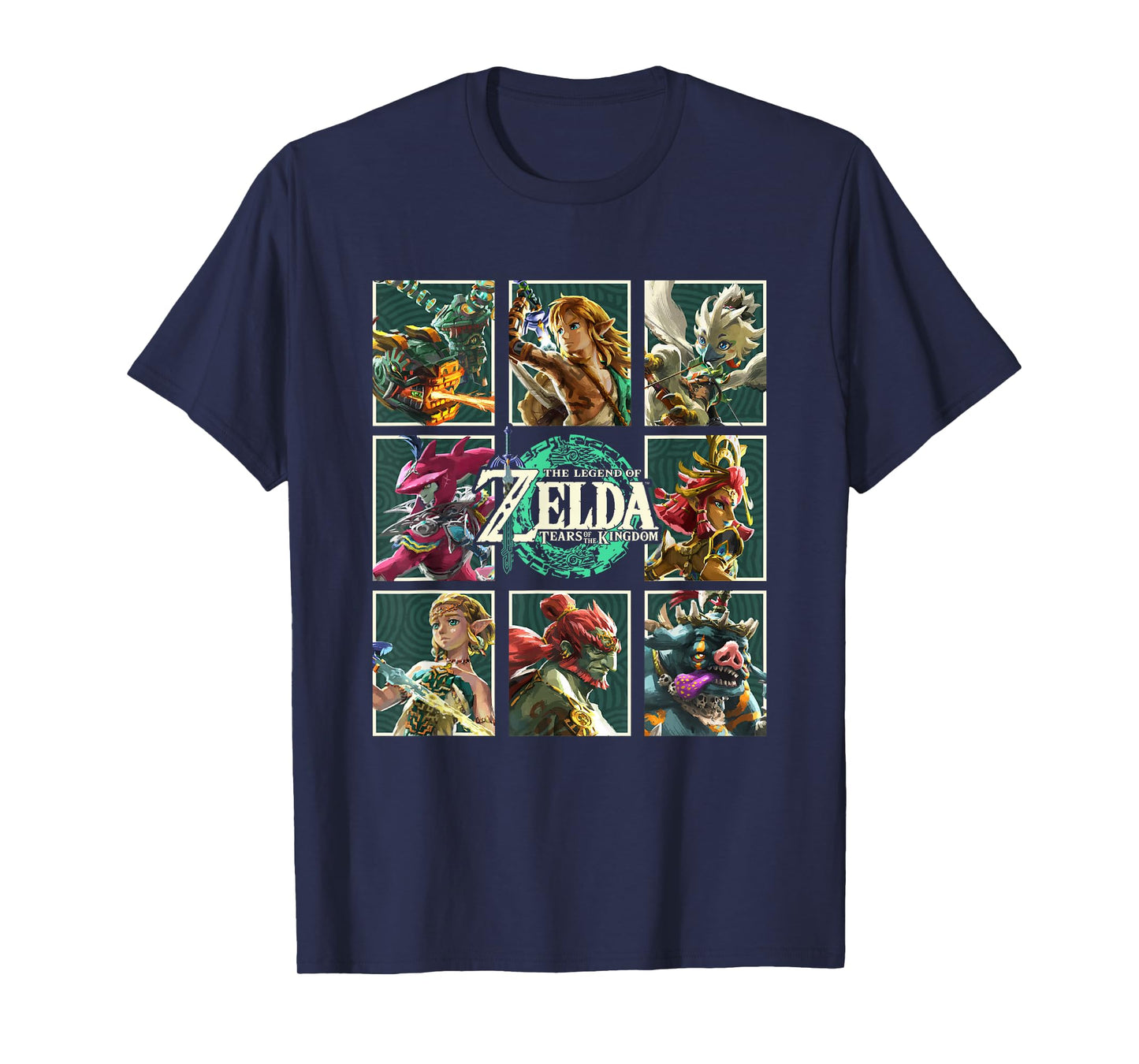 The Legend of Zelda Tears of the Kingdom Character Box Up T-Shirt