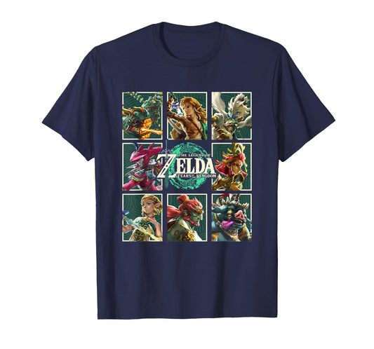 The Legend of Zelda Tears of the Kingdom Character Box Up T-Shirt