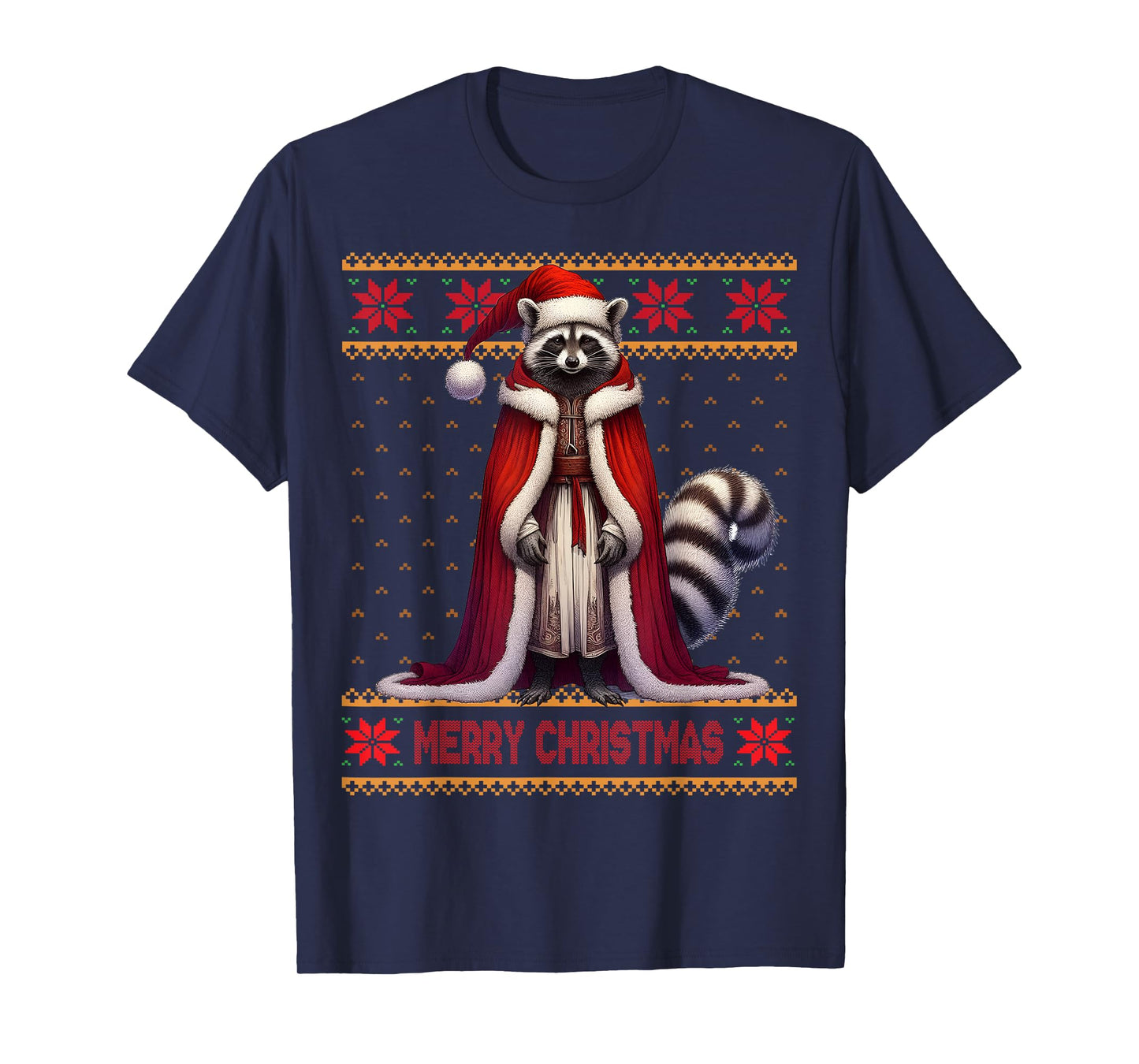 Merry Christmas X-Mas Ugly Raccoon Lover Raccoon Whisperer T-Shirt