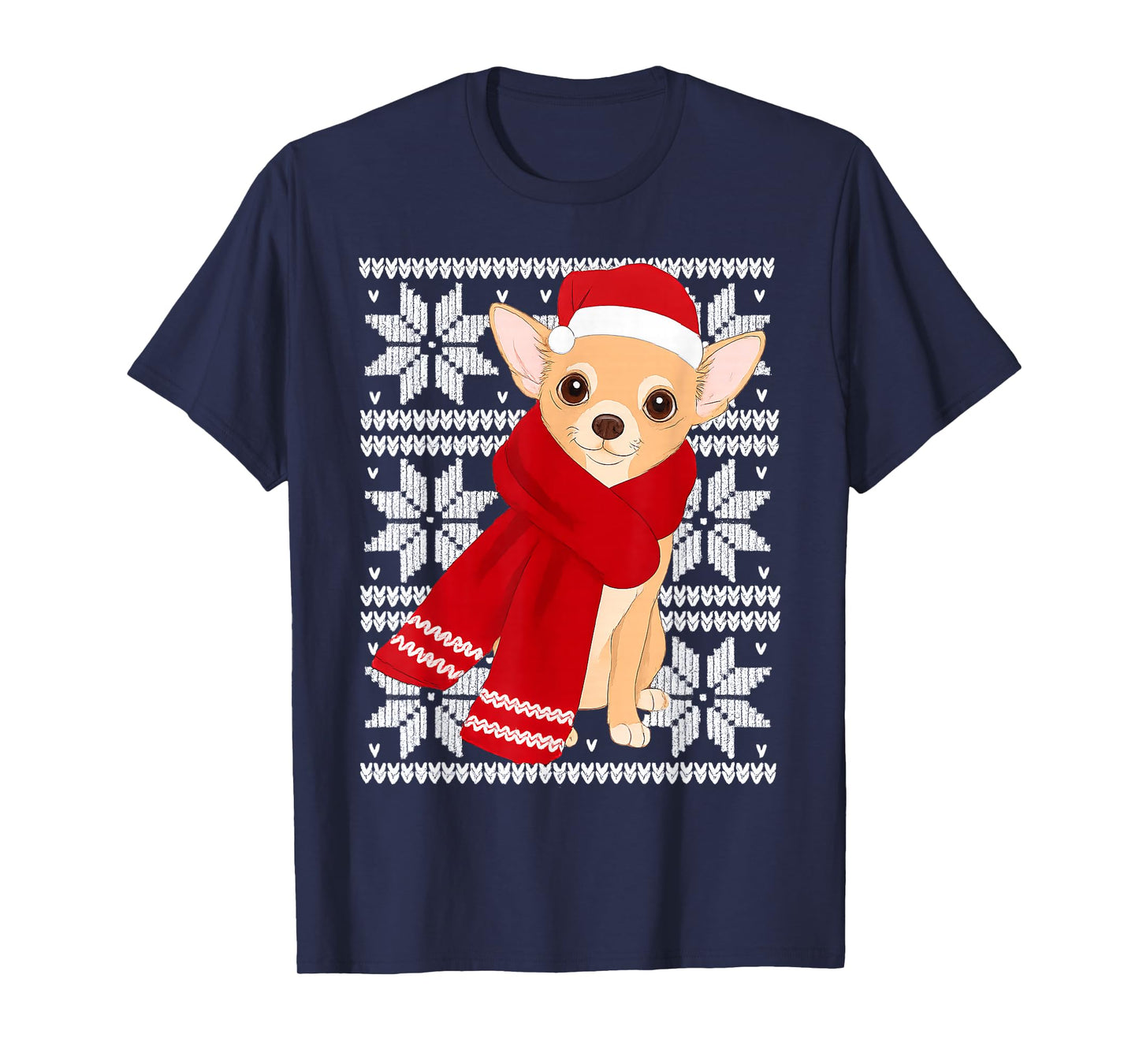 Chihuahua Ugly Christmas Holiday Dog Lover T-Shirt