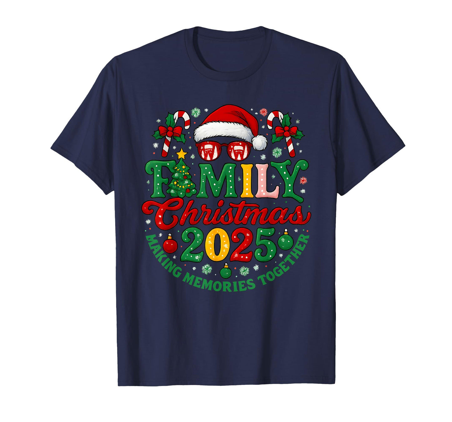 Family Christmas 2025 Christmas Squad Xmas Matching Pajamas T-Shirt