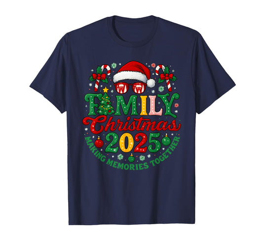Family Christmas 2025 Christmas Squad Xmas Matching Pajamas T-Shirt