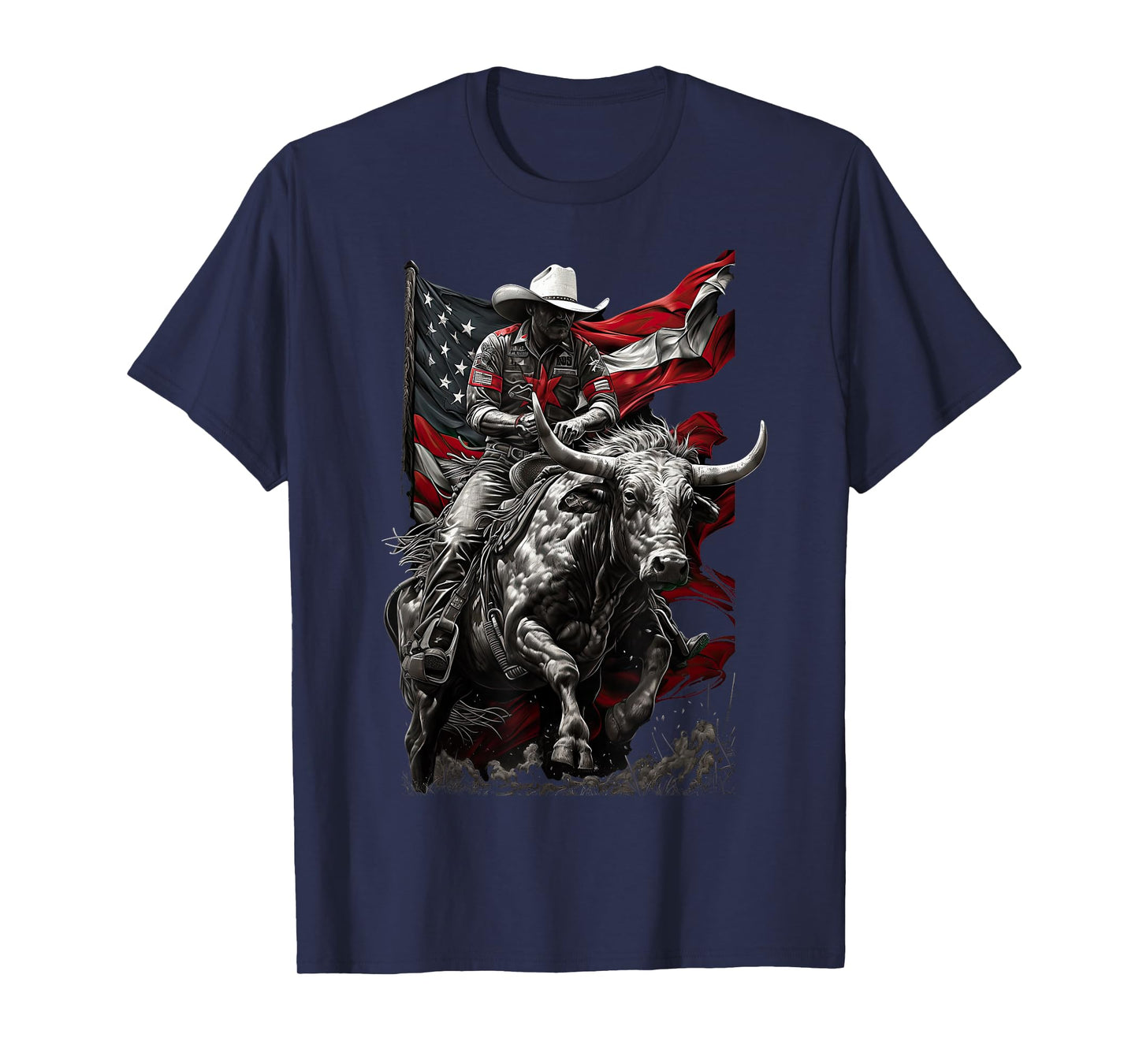 Rodeo Bucking Bull Riding Cowboy western T-Shirt