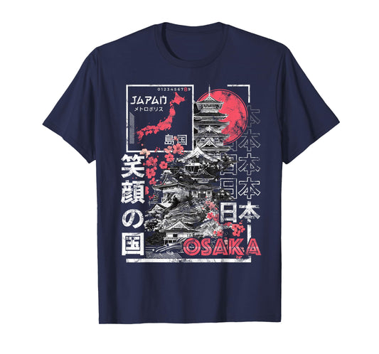Osaka City 90s Retro Japan Aesthetics 80s Osaka T-Shirt