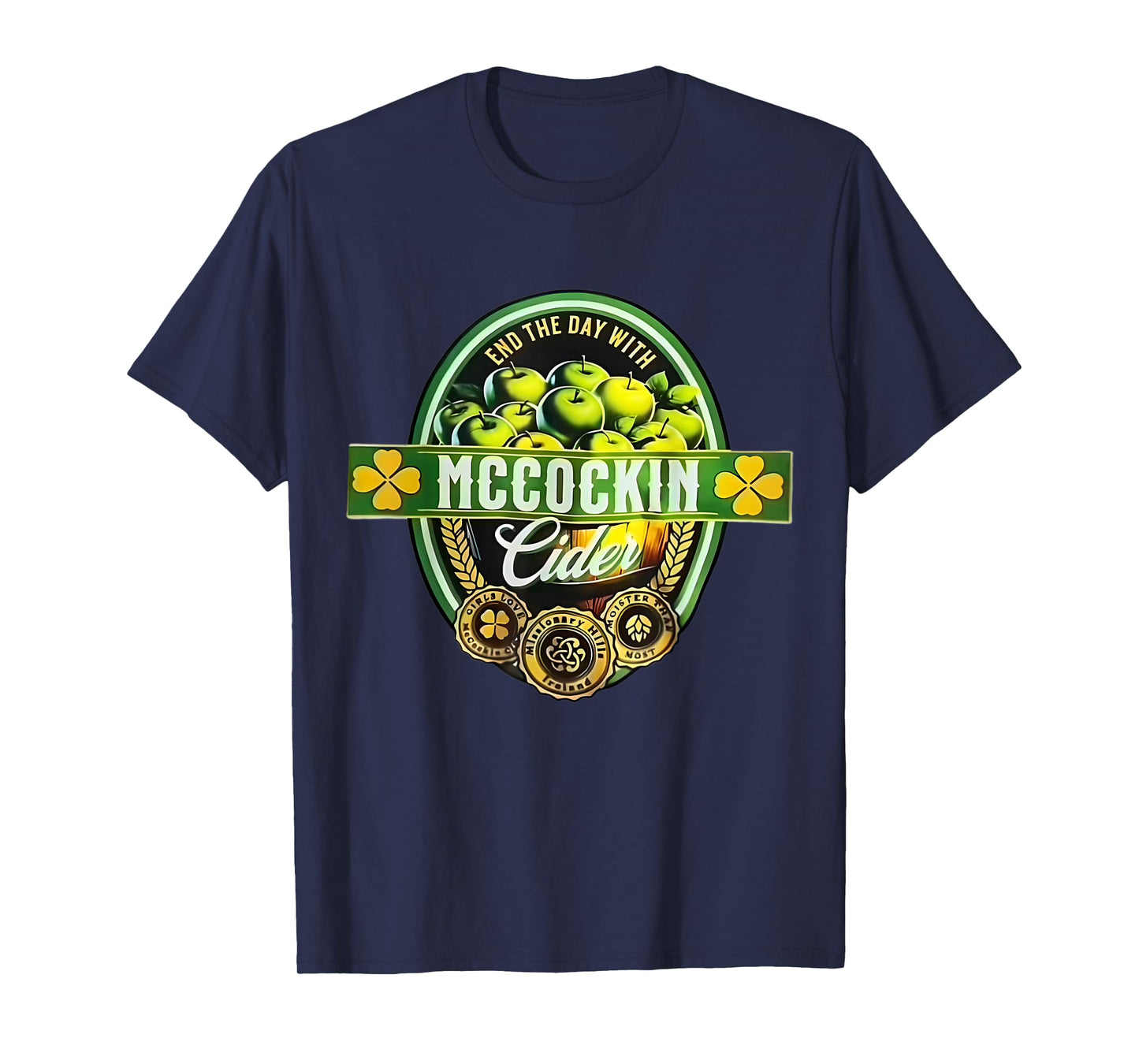 Vintage Maccockin Cider Funny St Patrick's Day T-Shirt