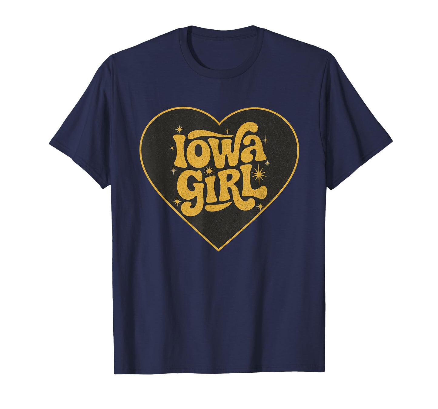 Retro Iowa Girl Heart Throwback Iowa Girls T-Shirt