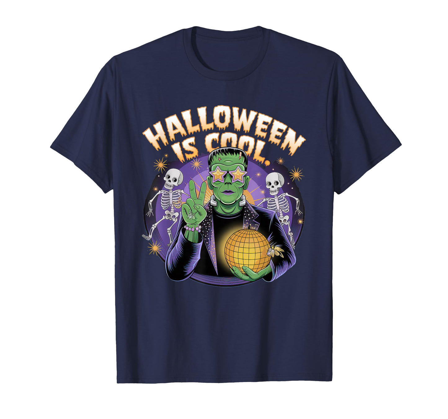 Halloween is Cool Tshirt Women Men Frankenstein Monster T-Shirt
