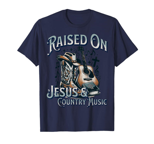 Raised On Jesus And Country Music T-Shirt