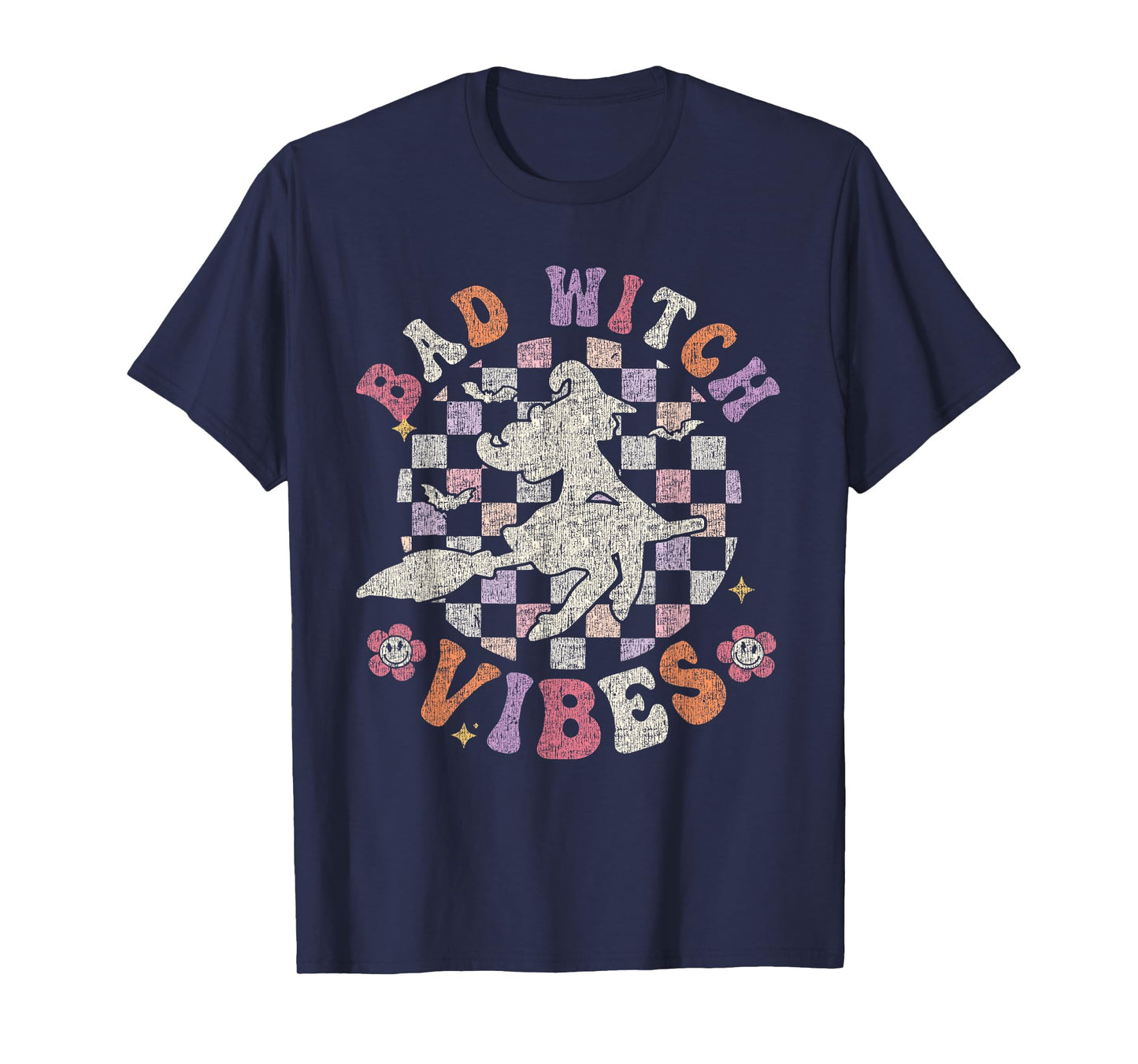 Bad Witch Vibes Retro Halloween T-Shirt