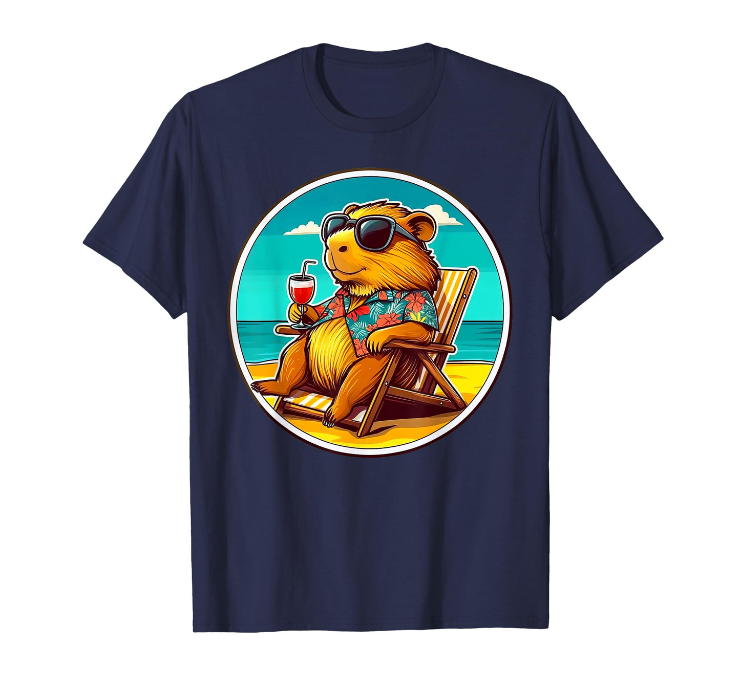 Cool Capybara Funny Capy Lover Men Women Teen Boys Kids T-Shirt