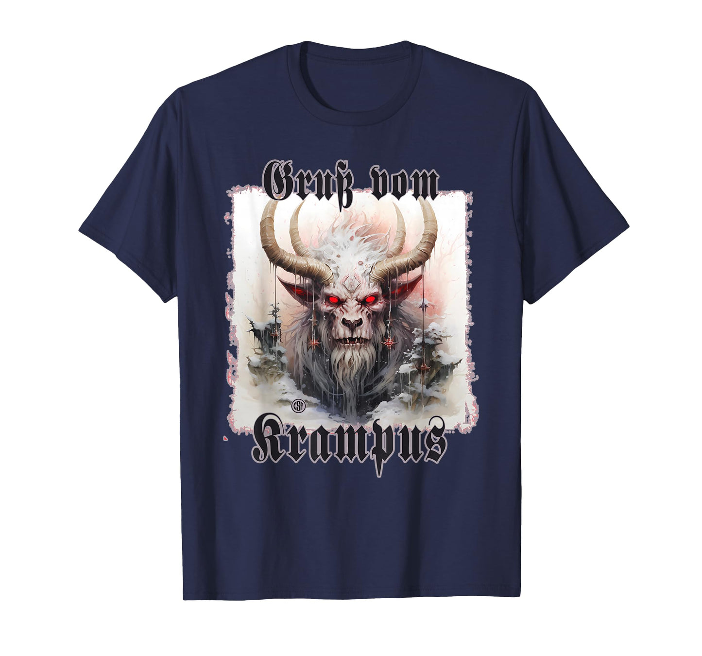 Greeting from Krampus Christmas Legend Figure T-Shirt