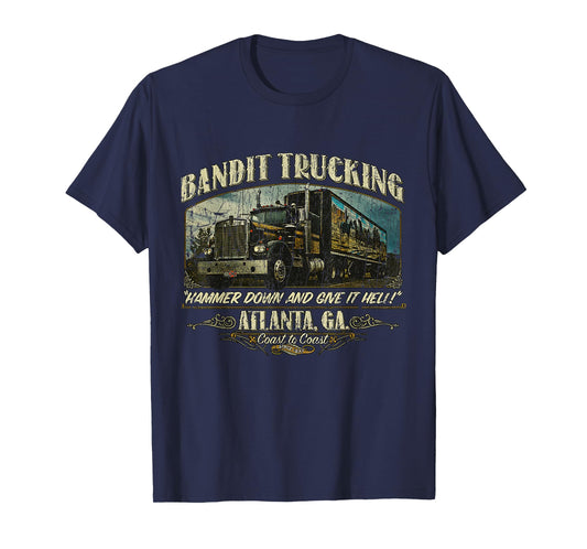 Huiibao Funny The Bandit Retro Trucking 1977 T-Shirt