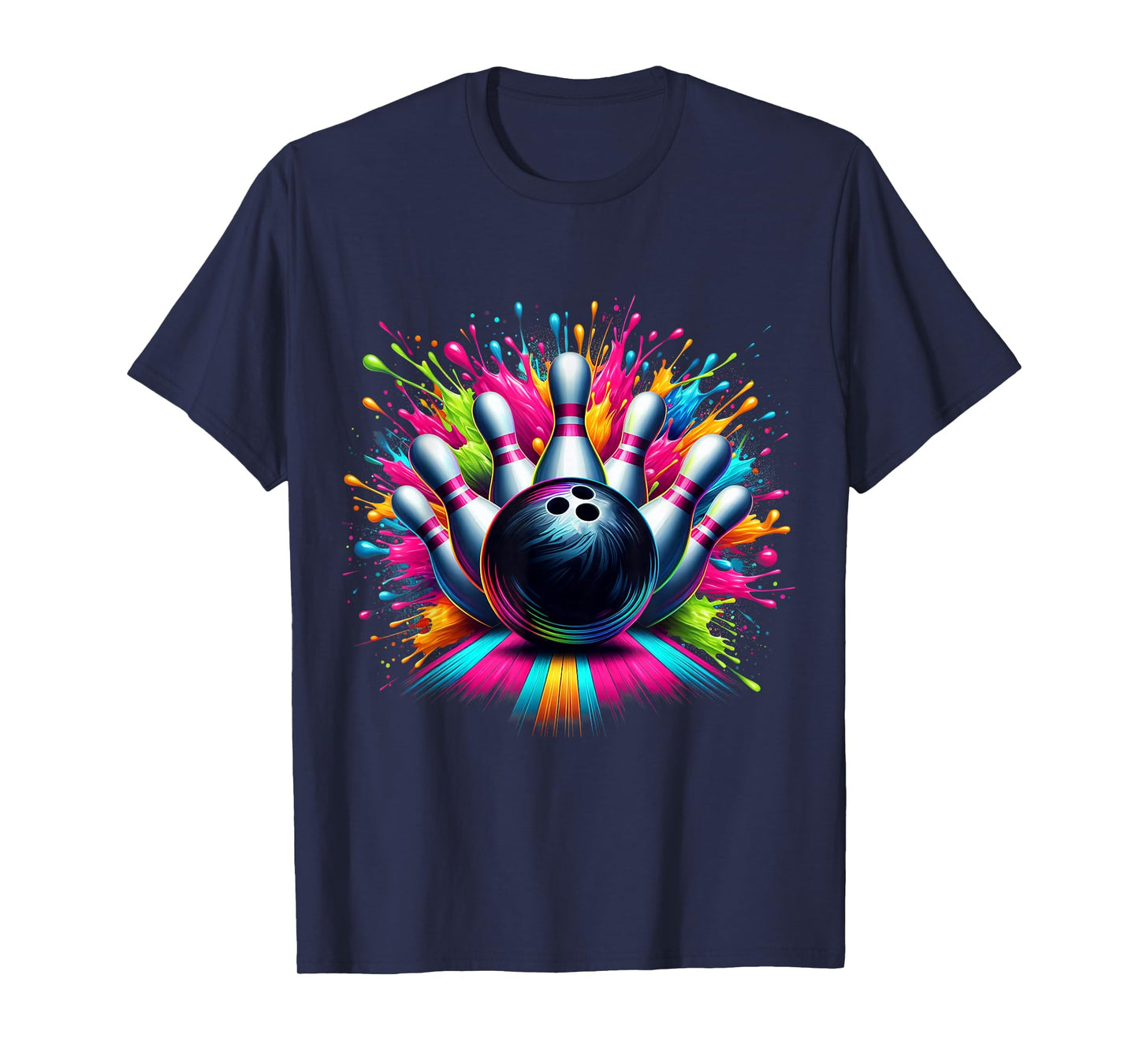 Colorful Bowling Game Day Bowling Cute Vibrant Color T-Shirt