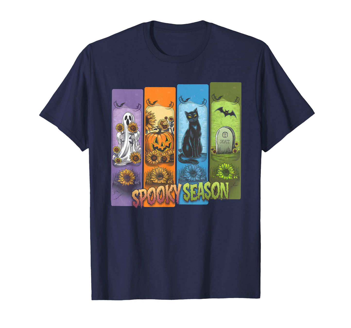 Halloween Tshirt Women Men Skeleton Witch Monster Party T-Shirt