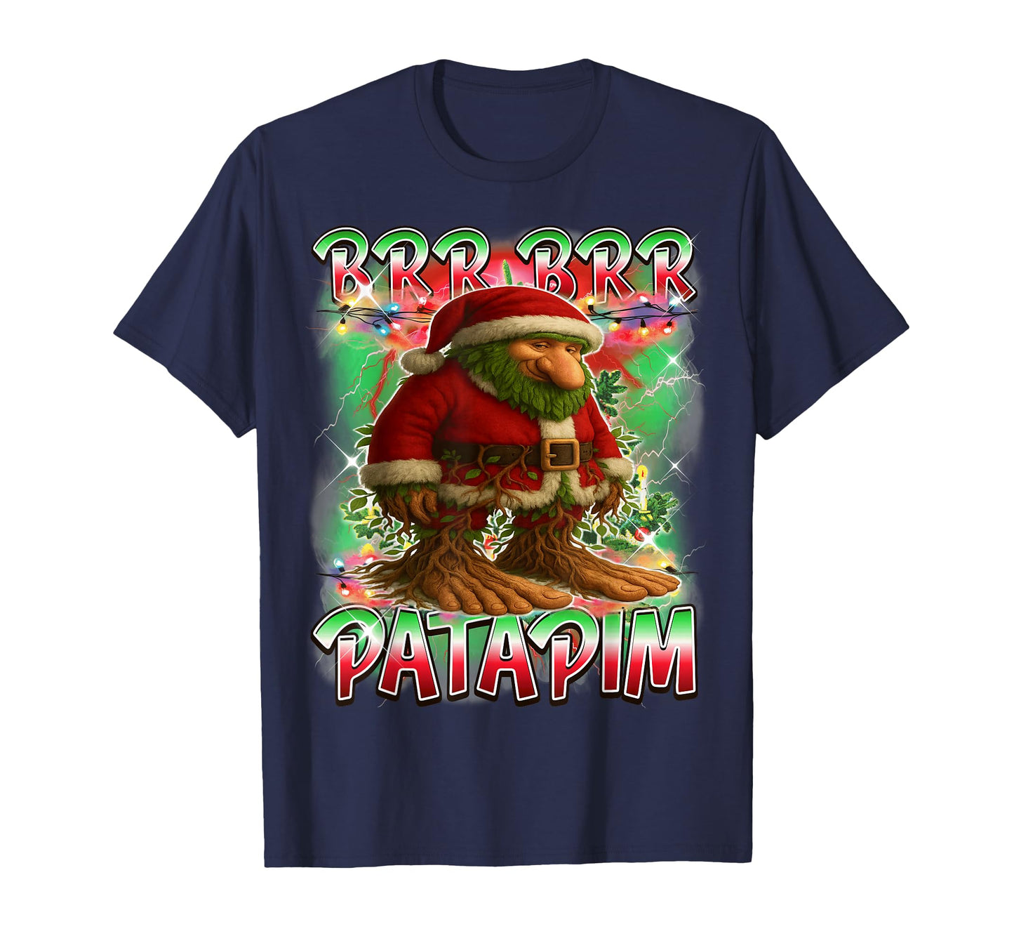 BRR BRR Patapim Santa Claus Italian Brainrot Christmas T-Shirt