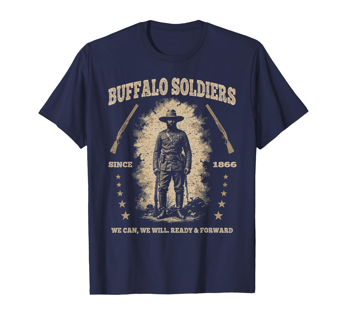 Buffalo Soldiers, African American Buffalo Black Culture USA T-Shirt