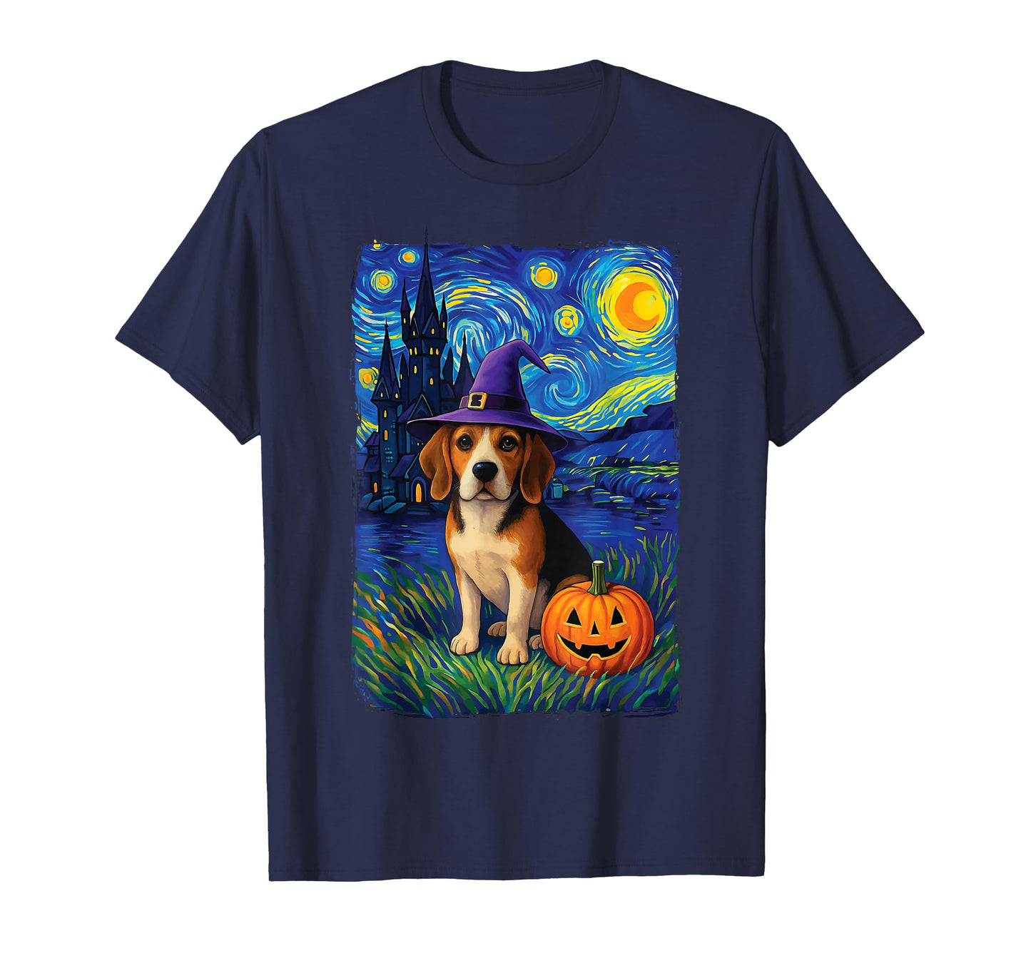Beagle Starry Night Halloween T-Shirt
