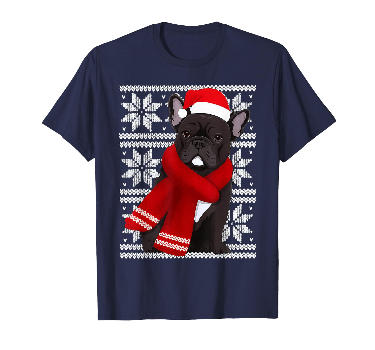 French Bulldog Ugly Christmas Holiday Dog Lover T-Shirt