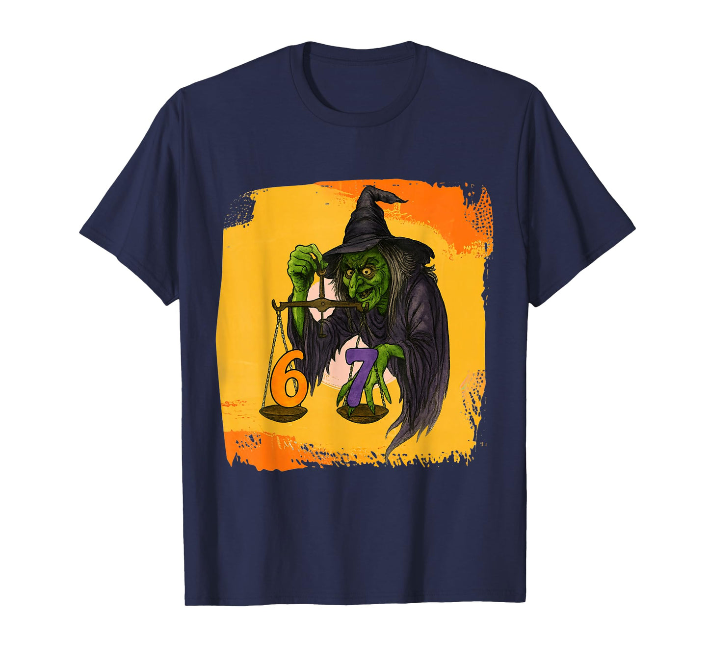 Funny Witch Scale Halloween Party Design T-Shirt