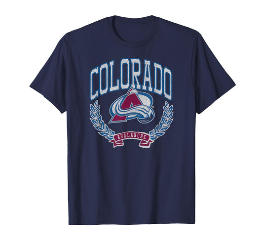 Colorado Avalanche Vintage Victory Black Officially Licensed T-Shirt