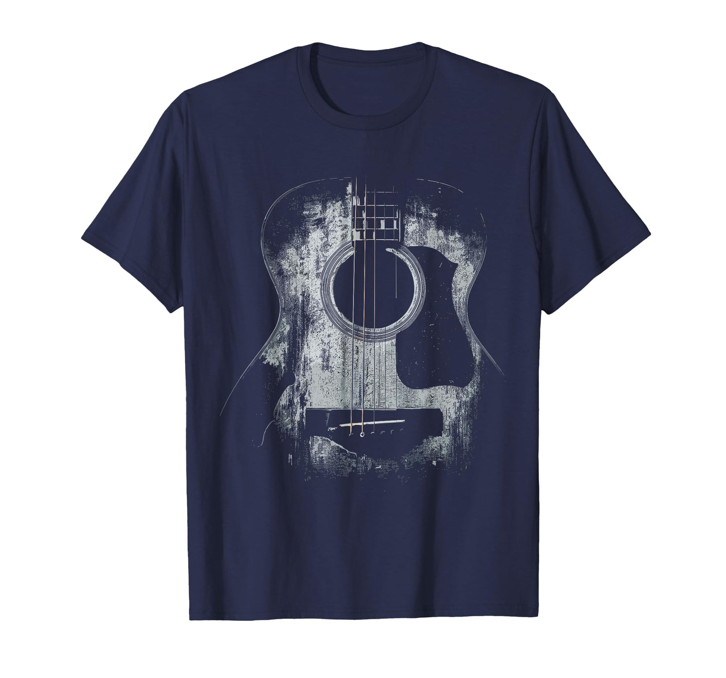 Distressed Acoustic Guitar Player Rock & Roll T-Shirt