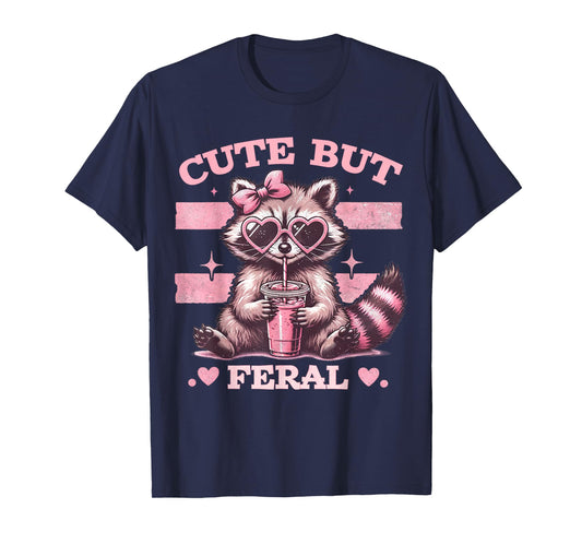 Raccoon Cute But Feral Toddler Funny Animal Gifts vintage T-Shirt