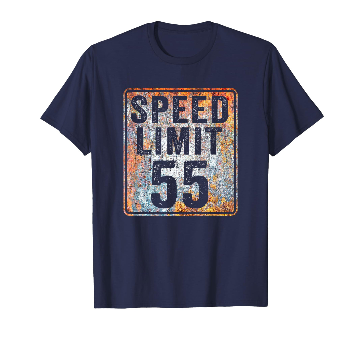 Speed Limit 55 MPH Sign 55th Birthday 55 Years Old Driving T-Shirt
