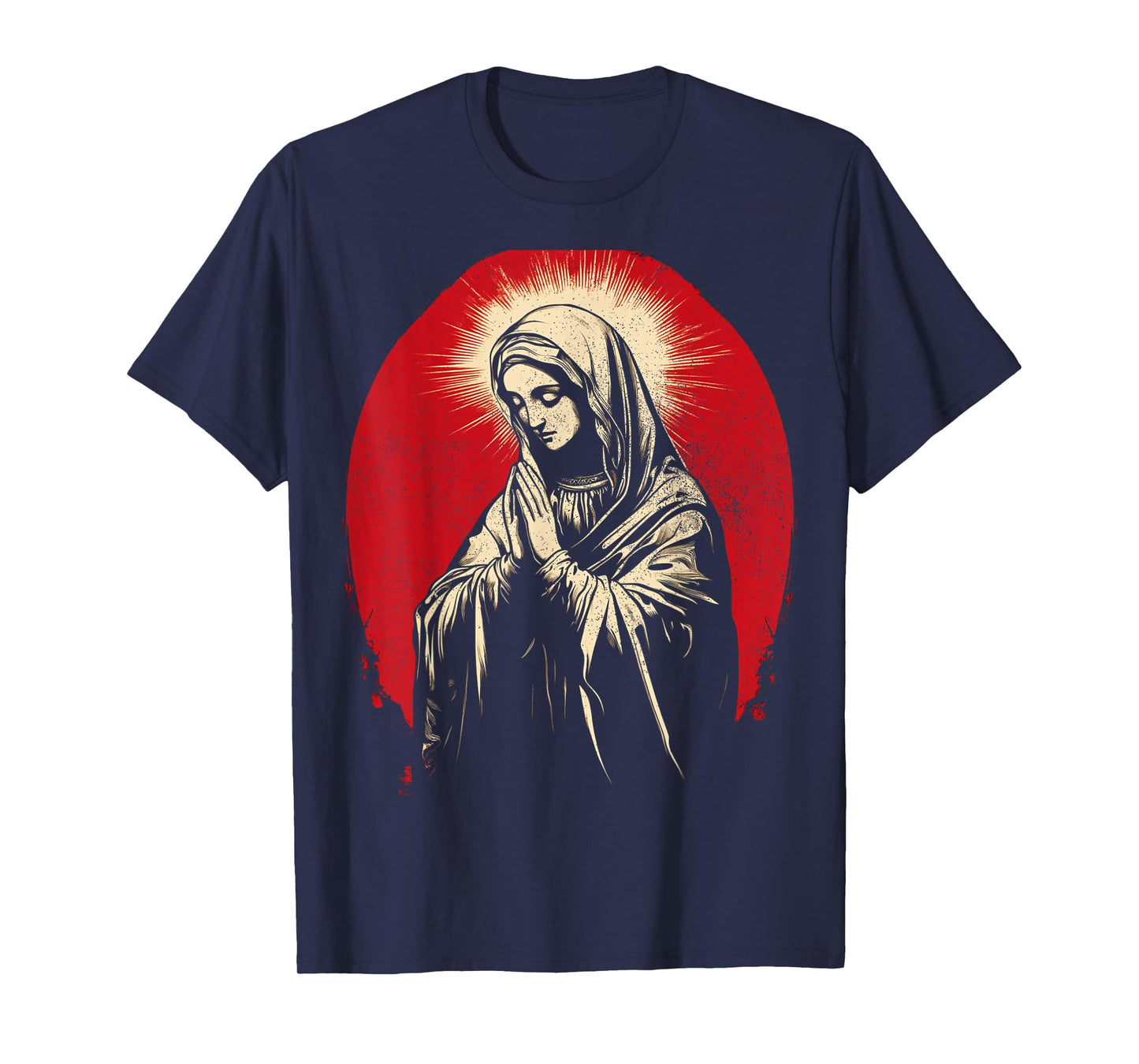 Vintage Christian Graphic The Virgin Mary Women's T-Shirt