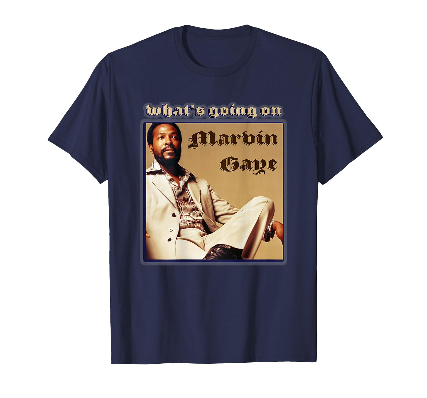 Marvin Gaye_004_Back Printed T-Shirt