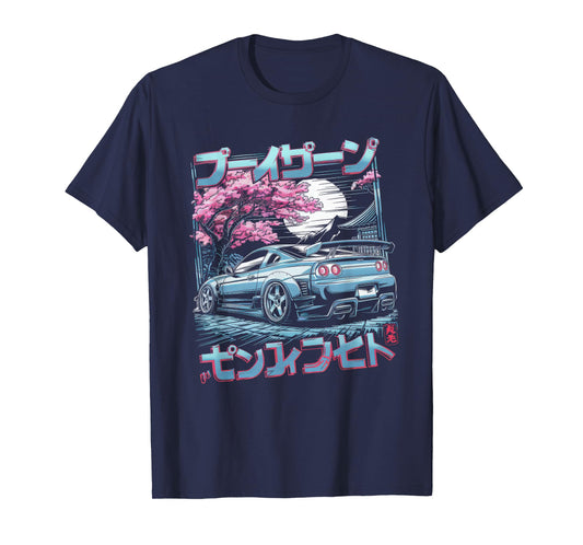 Japanese Car Tshirt Men JDM Japan Street Racing Streetwear T-Shirt
