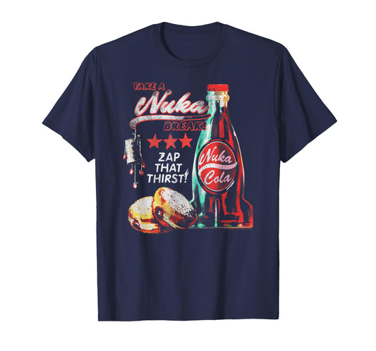 Fallout Video Game Take a Nuka Cola Break Zap That Thirst T-Shirt