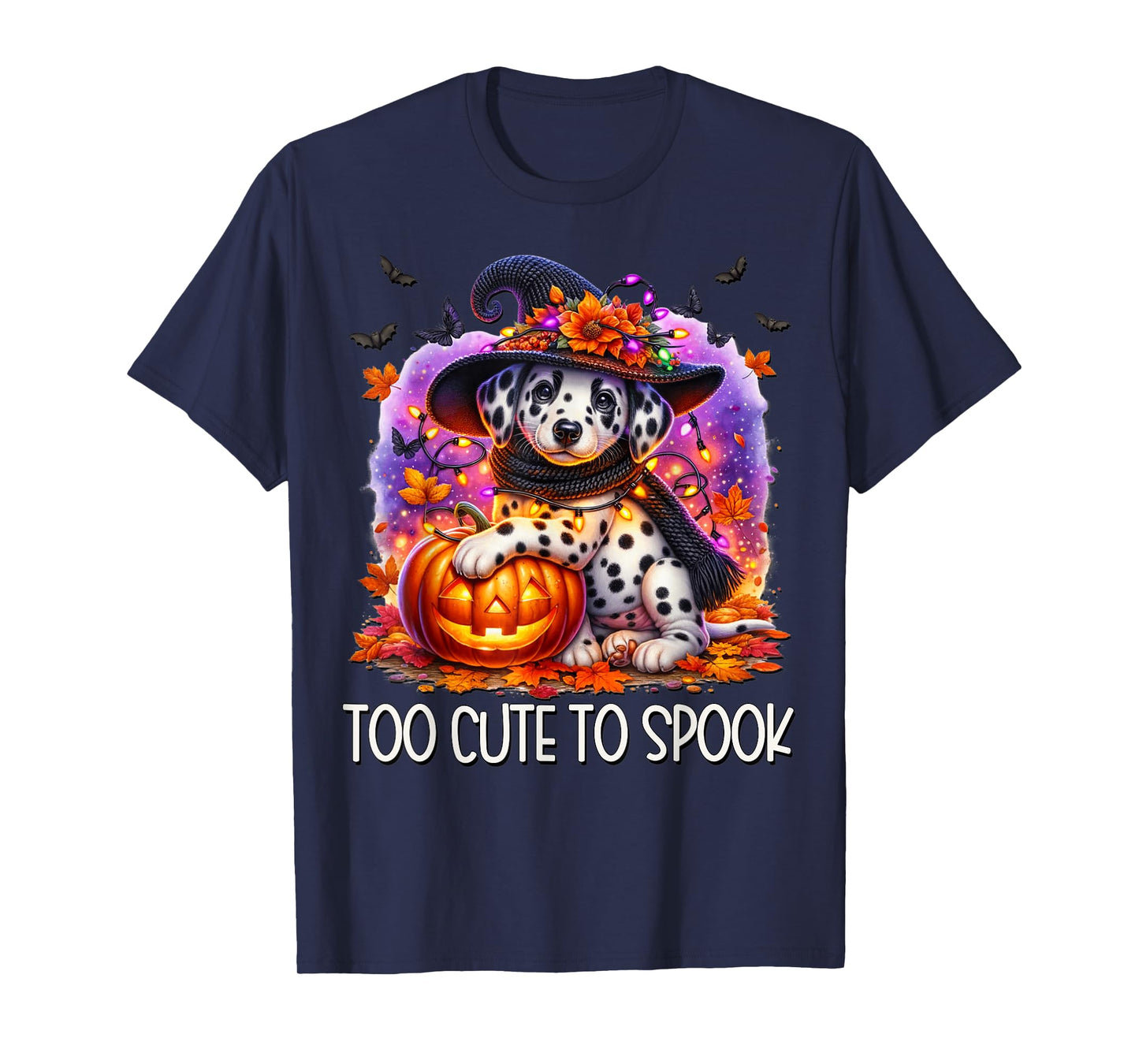 Halloween Dalmatian Puppy is Too Cute to Spook for Dog Lover T-Shirt