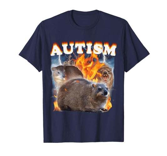 Autism Hyrax FUNNY MEME T-Shirt