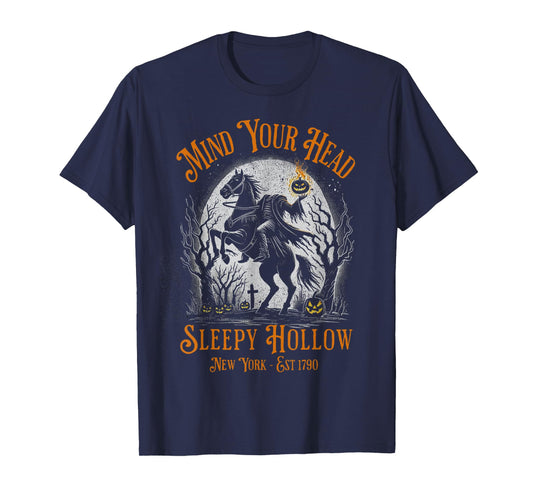 Vintage Mind Your Head Sleepy Hollow Headless Horseman T-Shirt