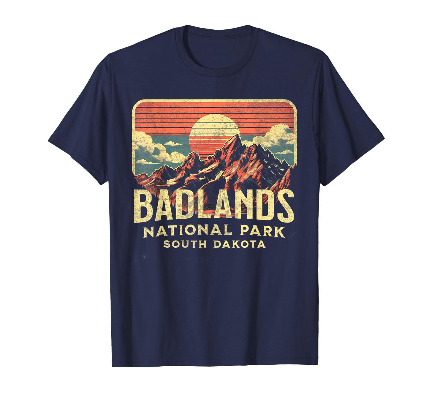 Badlands National Park T-Shirt, Small, Blue