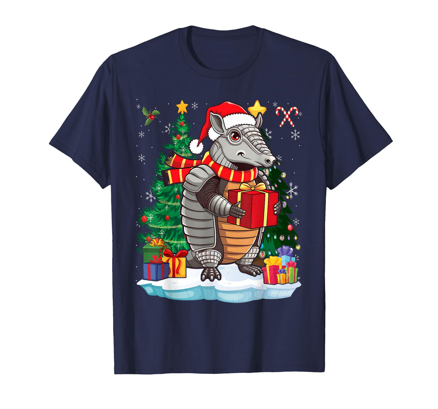 Lover Santa Hat Armadillo Christmas T-Shirt