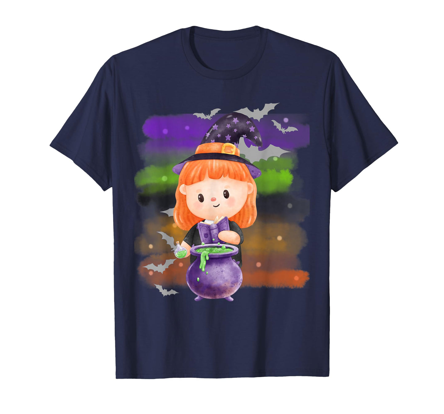 Cute Little Witch Halloween Spells Spooky Season T-Shirt