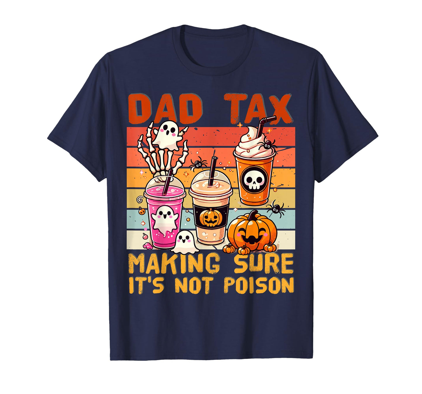 Funny Daddy Boo Halloween Family Matching Costume Ghost Dad T-Shirt