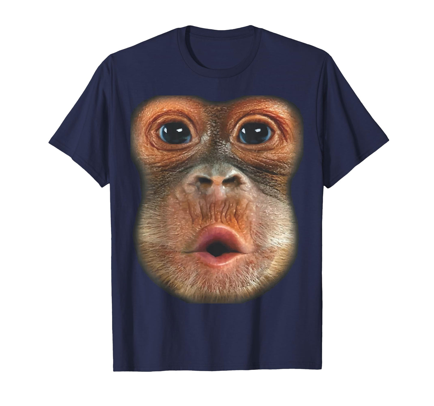 Monkey Blowing Stomach Face T-Shirt