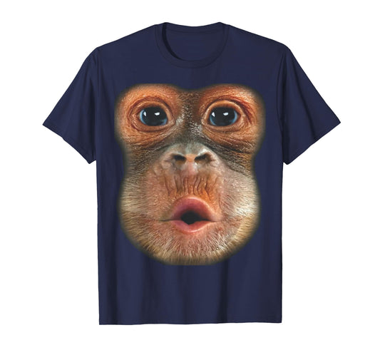 Monkey Blowing Stomach Face T-Shirt