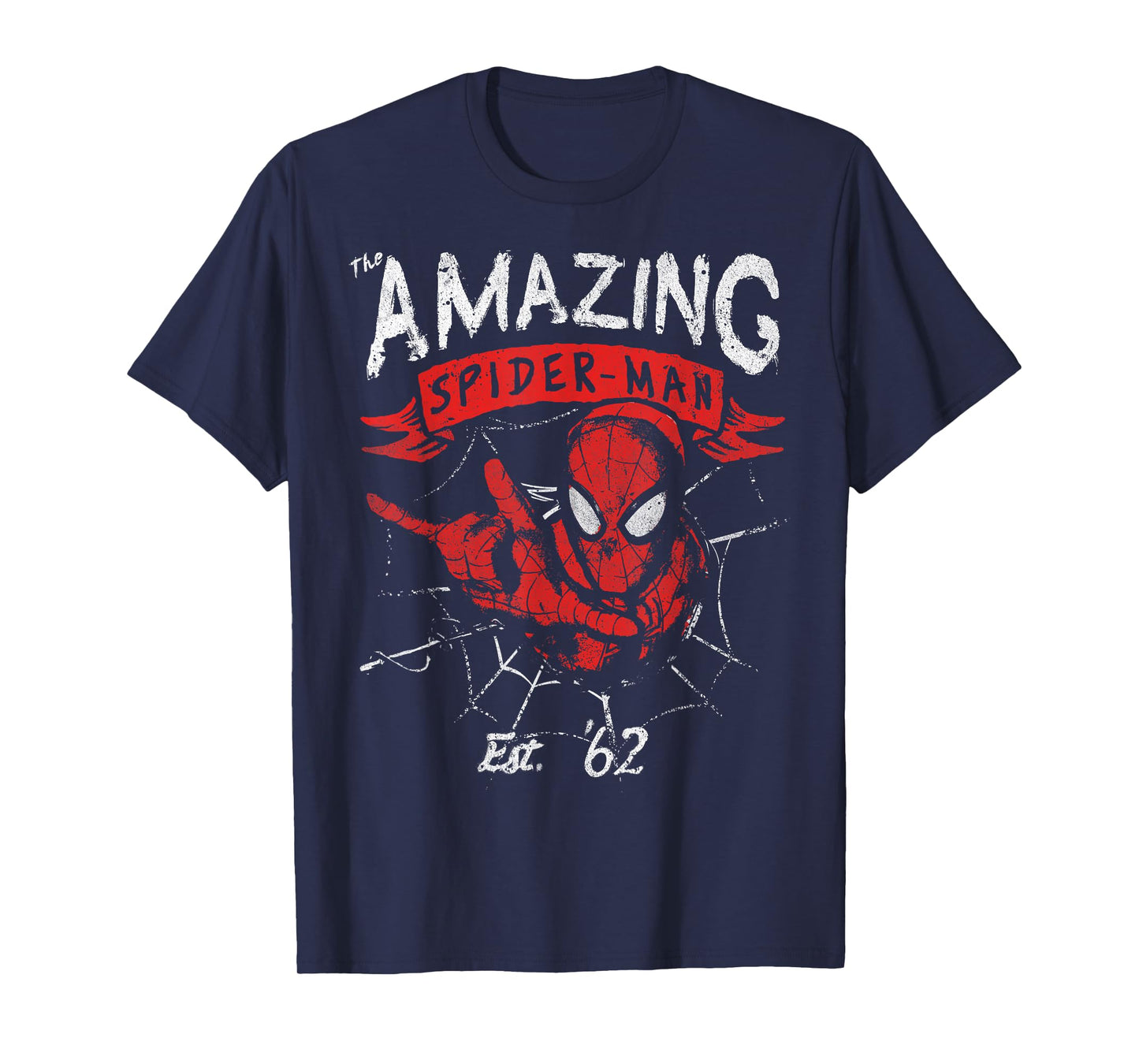 Marvel The Amazing Spider-Man Grunge Graphic T-Shirt T-Shirt
