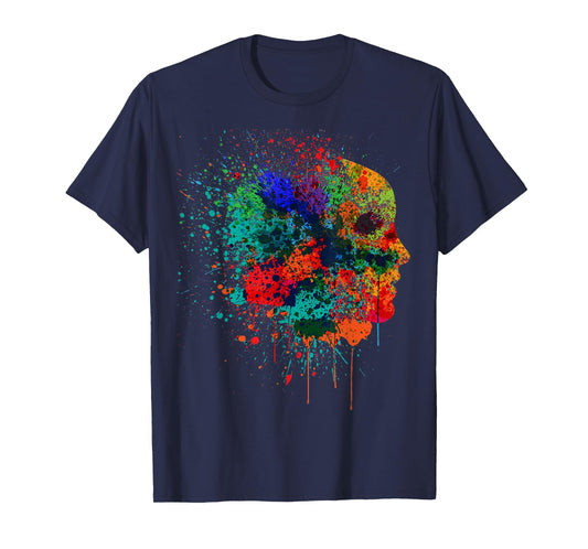 Pretty Fall Color Paint Splatter Women Men Kids T-Shirt